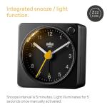 Braun Compact Analogue Alarm Clock with Snooze