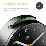 Braun Classic Analog Alarm Clock with Snooze