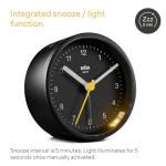 Braun Classic Analog Alarm Clock with Snooze
