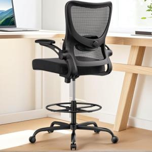 Marsail Ergonomic Mesh Office Chair,Ergonomic Desk Chair with 2D Headrest,Adjustable Lumbar Support & Up and Down Armrest
