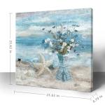 Blue Ocean Canvas Wall Art for Living Room