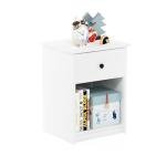 Furinno Tidur Nightstand, 2-Pack, White