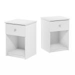 Furinno Tidur Nightstand, 2-Pack, White