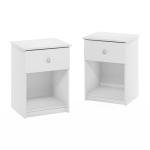 Furinno Tidur Nightstand, 2-Pack, White