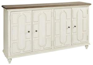 Signature Design by Ashley Roranville French Country Accent Cabinet or Server, White