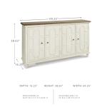 Signature Design by Ashley Roranville French Country Accent Cabinet or Server, White