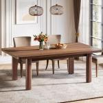 Tribesigns Farmhouse Wood Dining Table for 4-6 People, 63” Large Rectangle Kitchen Table, Dinner Table Kitchen & Dining Room Furniture with with Solid Wood Legs