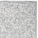 SAFAVIEH Trace Collection Area Rug - 5' x 8', Blue & Ivory, Handmade Wool, Ideal for High Traffic Areas in Living Room, Bedroom (TRC103B)