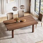 Tribesigns Farmhouse Wood Dining Table for 4-6 People, 63” Large Rectangle Kitchen Table, Dinner Table Kitchen & Dining Room Furniture with with Solid Wood Legs
