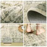 Washable Area Rugs for Living Room: 9 x12 Boho Rug Large Living Room Rug Stain Resistant Distressed Vintage Area Rug Non Slip Low Pile Faux Wool Soft Carpet for Bedroom Playroom Farmhouse Dining Room