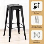 Yaheetech 30-Inch Metal Bar Stools - Set of 4