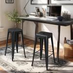 Yaheetech 30-Inch Metal Bar Stools - Set of 4