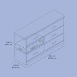 Storkcraft Brookside 6-Drawer Dresser in Pebble Gray