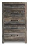 Signature Design by Ashley Drystan Casual 5 Drawer Chest, Dark Brown & Gray