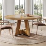 LITTLE TREE 47-Inch Round Dining Table for 4-6
