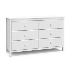 Storkcraft Alpine 6-Drawer White Dresser for Kids