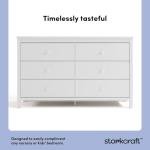 Storkcraft Alpine 6-Drawer White Dresser for Kids
