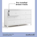 Storkcraft Alpine 6-Drawer White Dresser for Kids