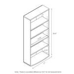 FURINNO Jaya 4-Tier Multimedia Storage Tower, Espresso