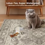 Vintage Tribal Beige Washable Area Rug