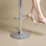 Adjustable Swivel Bar Stools Set of 2 - White