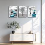 Framed Black and White Wall Art Set of 3