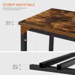 HOOBRO End Table with Charging Station, Narrow Side Table with 2 Drawer & USB Ports & Power Outlets, Nightstand for Small Spaces, for Living Room, Bedroom, Rustic Brown and Black BF541BZ01