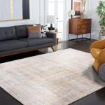 SAFAVIEH Adirondack Collection Area Rug - 9' x 12', Creme & Gold, Modern Abstract Design, Non-Shedding & Easy Care, Ideal for High Traffic Areas in Living Room, Bedroom (ADR207A)