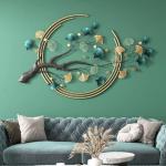 Large 3D Ginkgo Leaf Metal Wall Art Decor