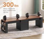 SEDETA 90.5" 2 Person Computer Desk, Long Office Desk with Storage Drawers, Two Person Gaming Desk Writing Table with Storage for Home Office, Black