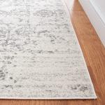 SAFAVIEH Area Rug 8x10 - Madison Collection - Large - Silver & Ivory, Snowflake Medallion Distressed Design, Non-Shedding & Easy Cleaning, Ideal for Living Room, Bedroom, Office, Dining (MAD603G)