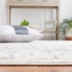 SAFAVIEH Area Rug 8x10 - Madison Collection - Large - Silver & Ivory, Snowflake Medallion Distressed Design, Non-Shedding & Easy Cleaning, Ideal for Living Room, Bedroom, Office, Dining (MAD603G)