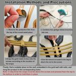 QXSXKJ 3D Metal Wall Art Decor for Living Room Large Modern Wall Sculptures Gold, 59'' Metal Wall-mounted Home Decoration, Creative Ginkgo Décor for Living Room Dining Room Bedroom (ginkgo leaf)