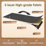 Huuger Large TV Stand for 65, 70 Inch TV, 11 Drawer Long Dresser with Power Outlets and LED Lights, Entertainment Center with Storage, Black Dresser with PU Leather Surface, 13" D x 63" W x 26.8" H