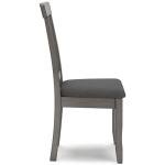 Signature Design by Ashley Shullden Casual Dining Room Side Chair with Spindle Back, 2 Count, Gray