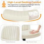 DUMOS Comfy Criss-Cross Armless Desk Chair