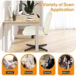 DUMOS Comfy Criss-Cross Armless Desk Chair