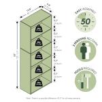 Furinno Luder Bookcase / Bookshelf / Storage Shelves, 5-Tier, Blackwood