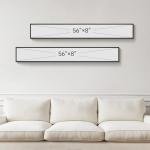 Long Narrow Framed Neutral Abstract Vertical Wall Art Set, 2 Piece Modern Canvas Prints Paintings Artwork for Walls, Beige and Brown Minimalist Pictures for Hallway Entryway Living Room Bedroom Decor