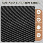 GRUSIGN Cloud Sectional Boneless Couches for Living Room, Modular L Shaped Couch with Deep Seat Oversized Right Facing Chaise, Memory Foam Compressed Spineless 3 Seater Sofa for Apartment, Black