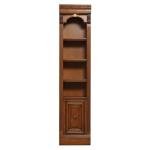 Starlight Canyon Home Antique Vintage Pecan 21 in. Open Top Bookcase with Traditional English Library Style, Assembly Required, Classic Storage Solution