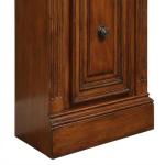 Starlight Canyon Home Antique Vintage Pecan 21 in. Open Top Bookcase with Traditional English Library Style, Assembly Required, Classic Storage Solution