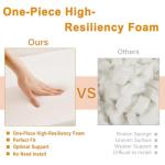 Poofieotto Round Pouf Ottoman Stuffed 20x12 Inches Floor Pouf Chair for Living Room Bedroom Modern Foam Pouf Ottoman Foot Rest for Couch Home Decor Pouffe Sage Green