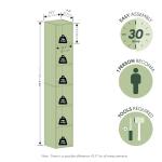 Furinno LUDER Book Shelf, 6-Tier Tall Modern Bookshelf, Bookcase with Open Shelves, 9.3" x 12" x 71", for Living Room, Bedroom, Home Office, White