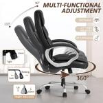 Ergonomic High Back Swivel Office Chair - Black