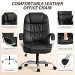 Ergonomic High Back Swivel Office Chair - Black