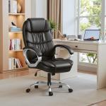 Ergonomic High Back Swivel Office Chair - Black