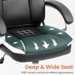 Ergonomic High Back Gaming Office Chair - Black