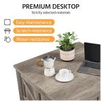 Yaheetech Lift Top Coffee Table, Square Farmhouse Coffee Table with Hidden Storage Compartment, Wood Center Table for Living Room, Home Office, Gray