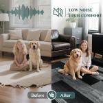 LIANLAM 8x10 Washable Area Rugs for Living Room and Bedroom, Vintage Checkered Pattern Non-Slip Carpet, Stain Resistant Low Pile Soft Rug for Dining Room,Office,Nursery,Kids Room(8x10,Gray)